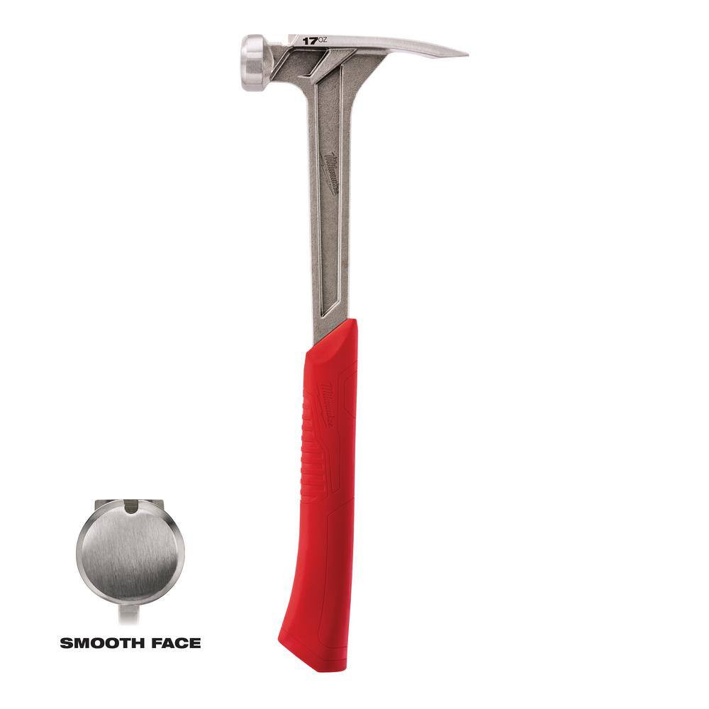 17 Oz. Smooth Face Framing Hammer with Hammer Loop