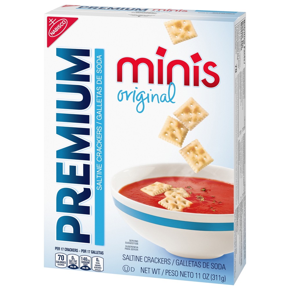 3 pack Premium Original Mini Saltine Crackers, 11 oz