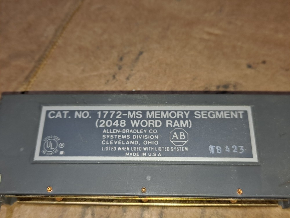 ALLEN BRADLEY 1772-MS MEMORY SEGMENT (2048 WORD RAM) Fast Shipping