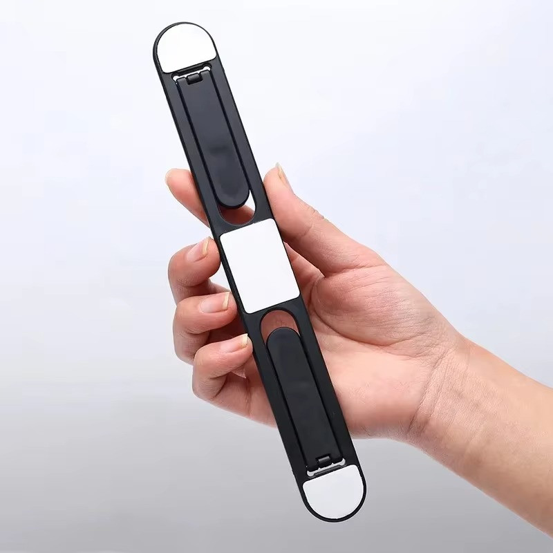 Portable Adjustable Laptop Stand - Foldable Cooling Riser 1PC Plastic Black