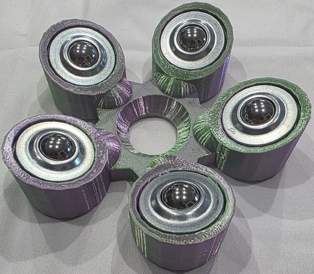 Bowling Ball Spinner Cup - Lavender and Mint