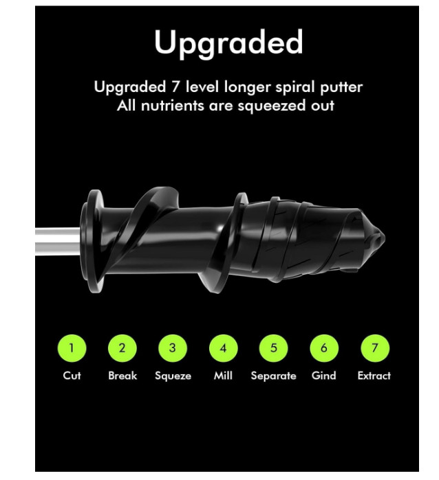 SiFENE Cold Press Juicer Machine, Compact Single Serve Slow Masticating Juicer..