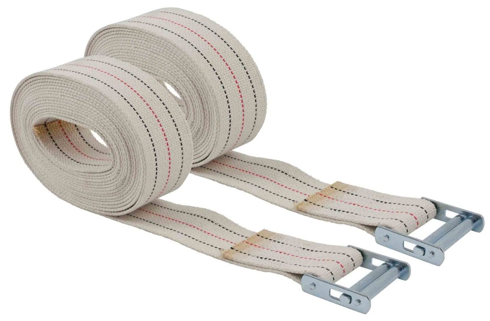(2 Pack) 2" x 15' Piano Strap with Roller Buckle, Web Strap