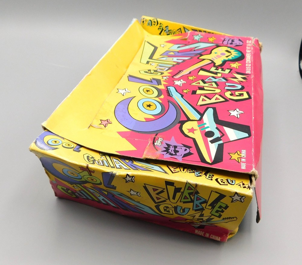 1992 Topps Cool Guitars Bubble Gum Incomplete Box