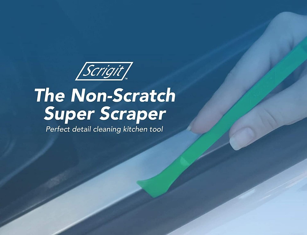 NEW 10 Pack SCRIGIT 6" No Scratch Plastic Scraper Tool w/ Flat & Round Tip Ends