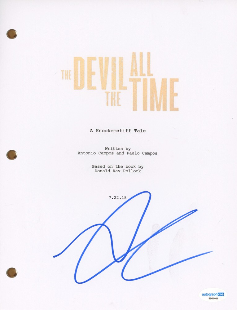 Antonio Campos "The Devil All The Time" Signed Autograph Full Movie Script ACOA