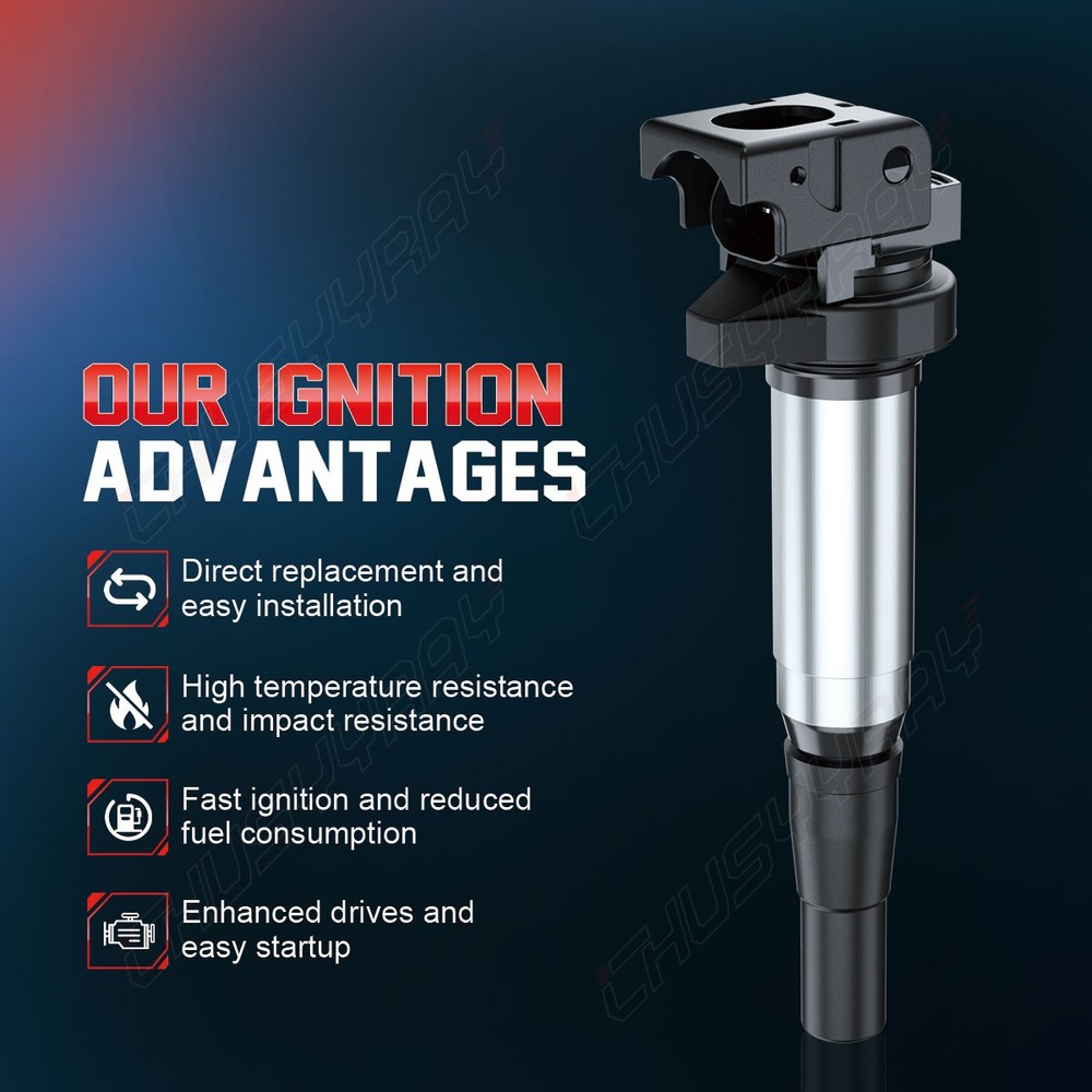 4x Ignition Coil Pack UF598 replacement Kit For Mini Cooper 2009 2010 2012