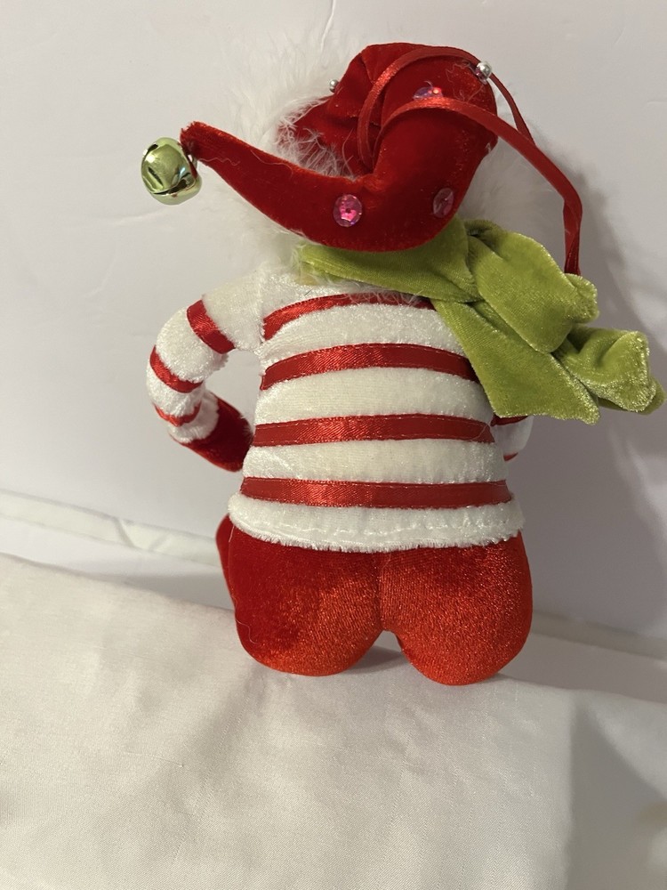 Velvet sitting elf doll