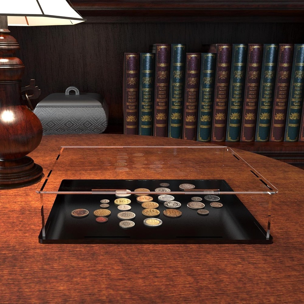 Book Display Case Clear Book Protector Case, Acrylic Display Cover Case for B...