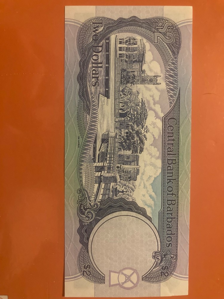 ND 1995 Barbados 2 Dollars Unc Banknote - P#46