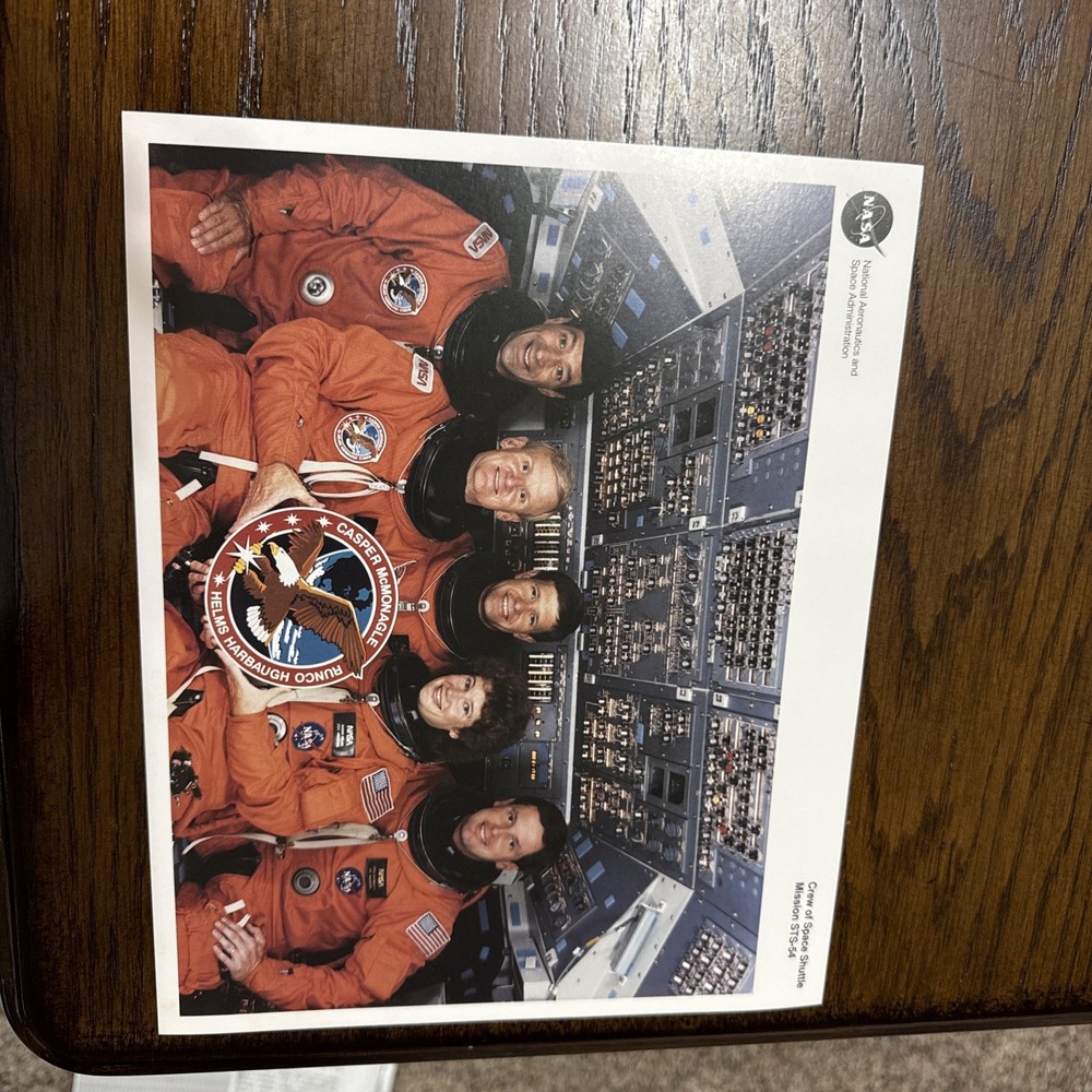 Original NASA Space Shuttle STS-54 Crew Lithograph