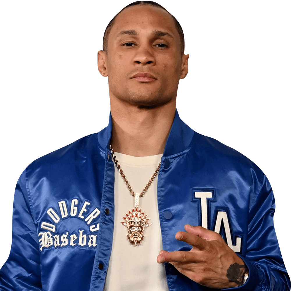 Regis Prograis (Blue Jacket) Half Body Buddy Cutout
