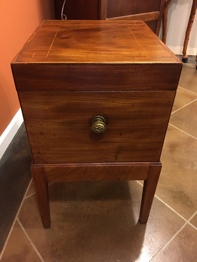 Antique Cellarette 19th C Mahogany