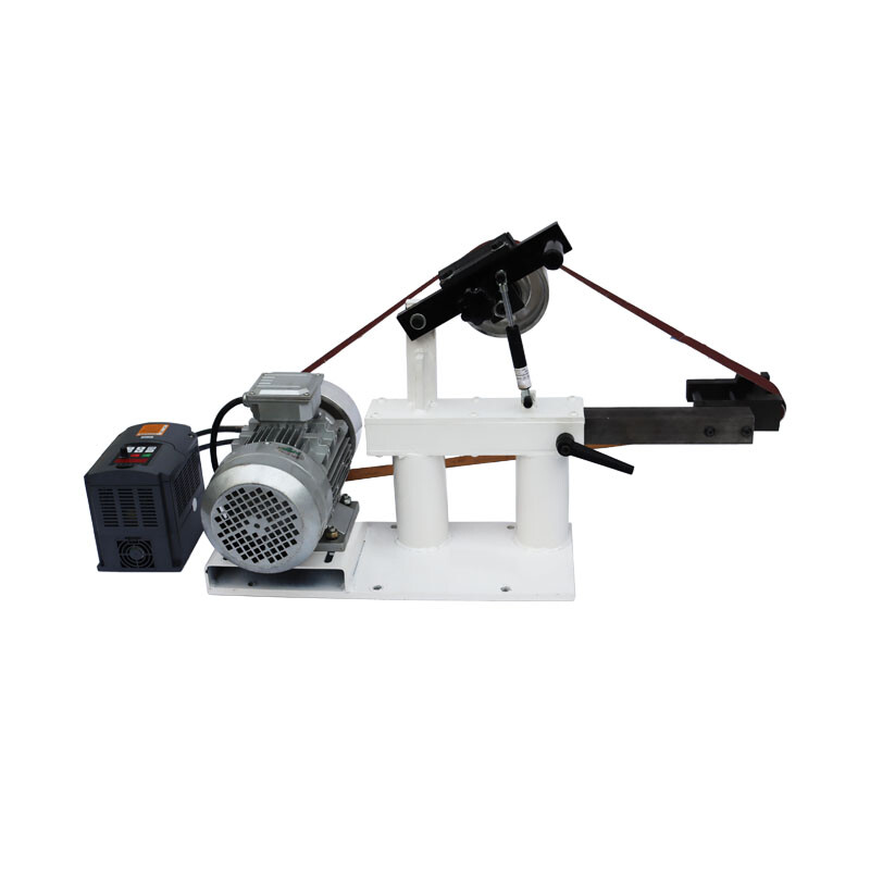 Stepless Speed 72" Sand Belt Machine 110V 2hp Frequency Conversion w/Base Polish