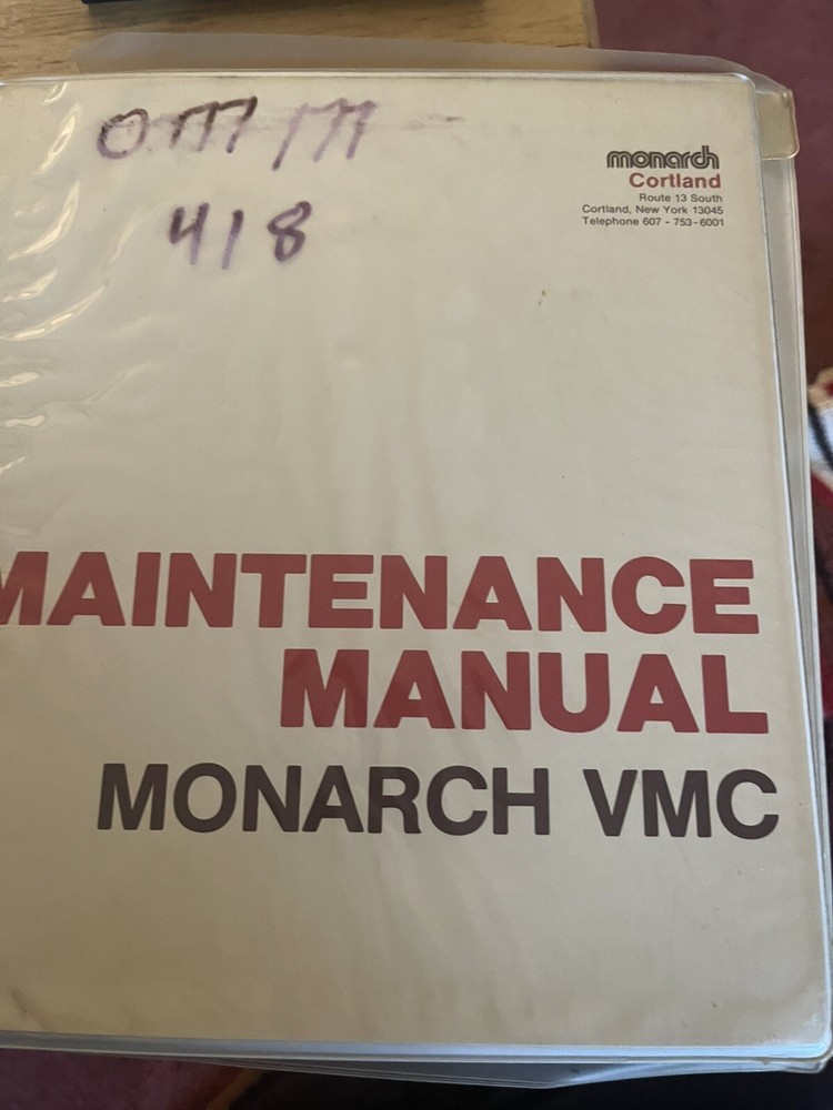 Monarch VMC Programming Manual