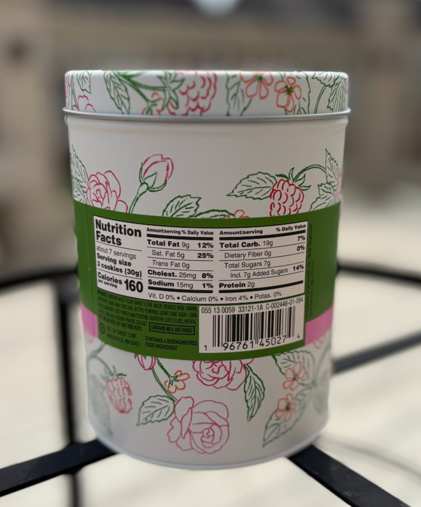 Kate Spade x Target Raspberry Rose Tin Canister – Empty, Decorative Storage