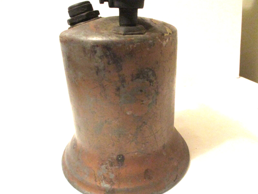 Brass Blow Torch Red Wood Handle