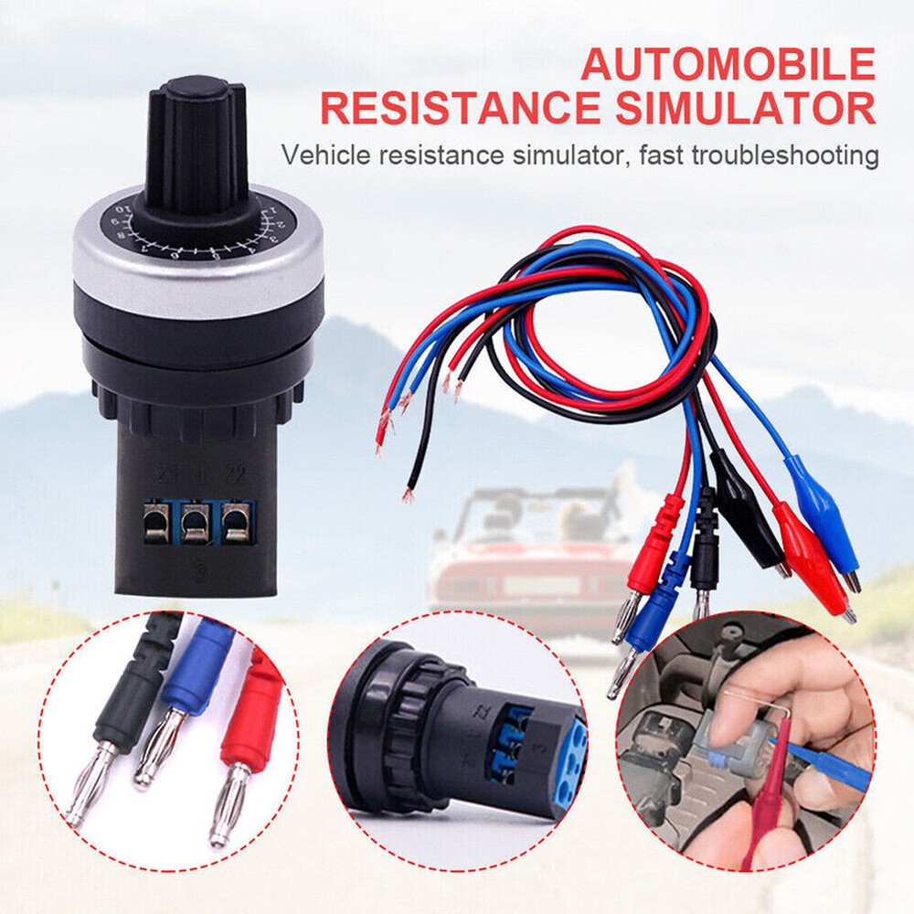 Auto Signal Simulator Repair Tester Analog Adjustable Resistor sensor Diagnose