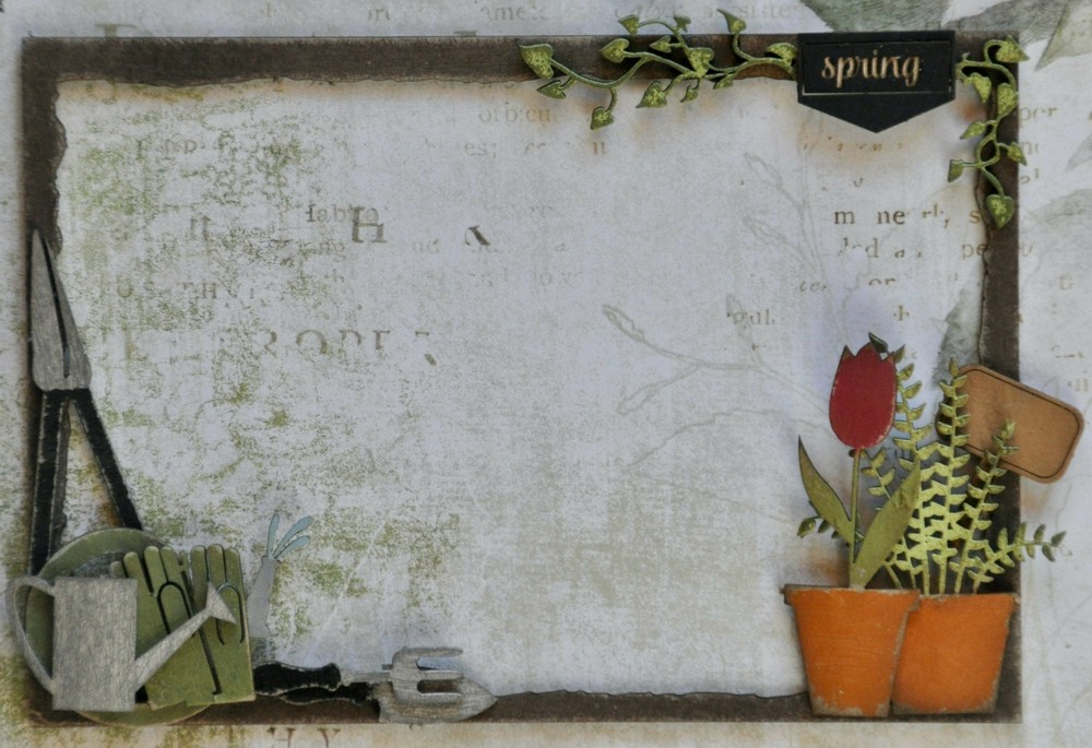 Dusty Attic Chipboard 5x7 - Creative Frames #6 - Garden, DA3229