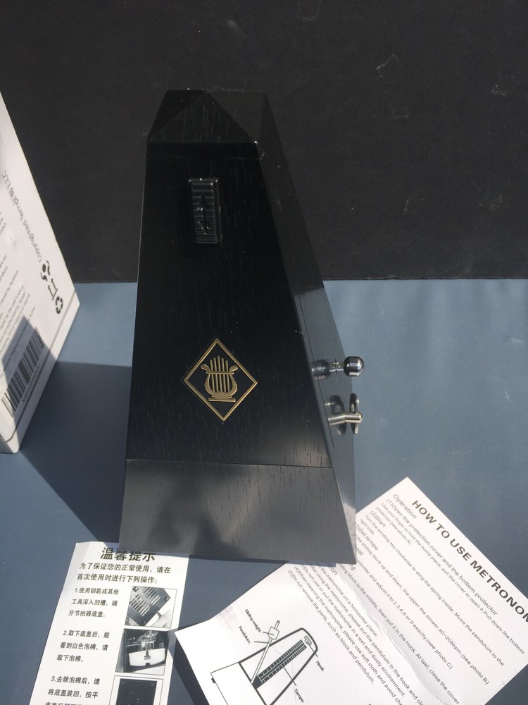 Metronome for Musicians Plastic Black Grain Veneer