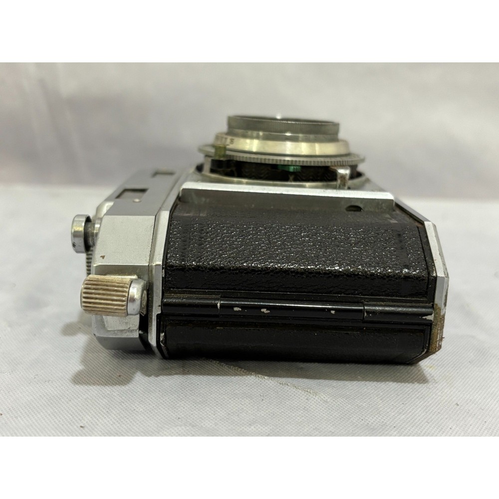Ansco Karomat Rangefinder Camera w/ Synchro Compur Shutter & Leather Case AS IS