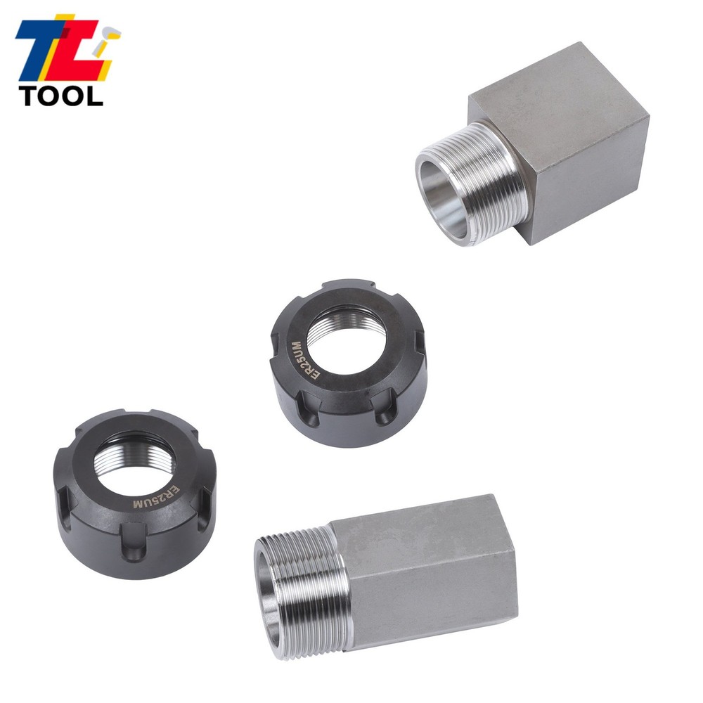 Precision ER-25 Collet Block Set Hex and Square 2-Piece Combo