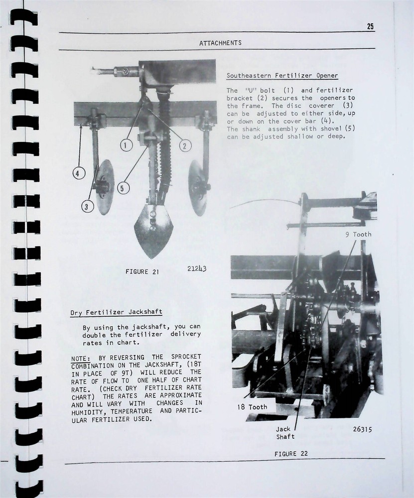 White 543 Planter Owners Operators Manual