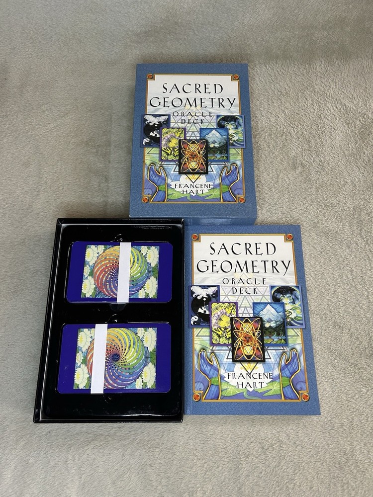 Sacred Geometry Oracle Tarot Deck Cards (64) Francene Hart EUC Ancient Science