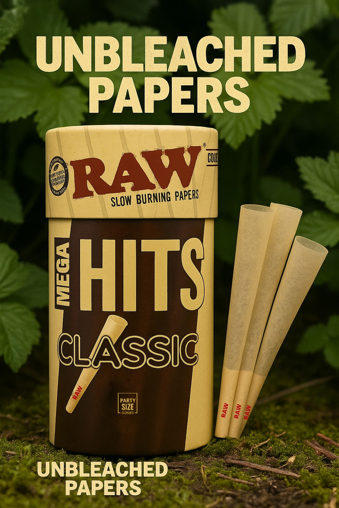 RAW Classic 1 1/4 Size Pre Rolled Cones | 100 Pack