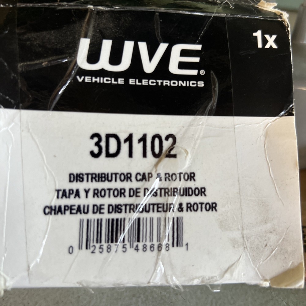 WVE 3D1102 Distributor Cap & Rotor + BONUS Terminal Kit
