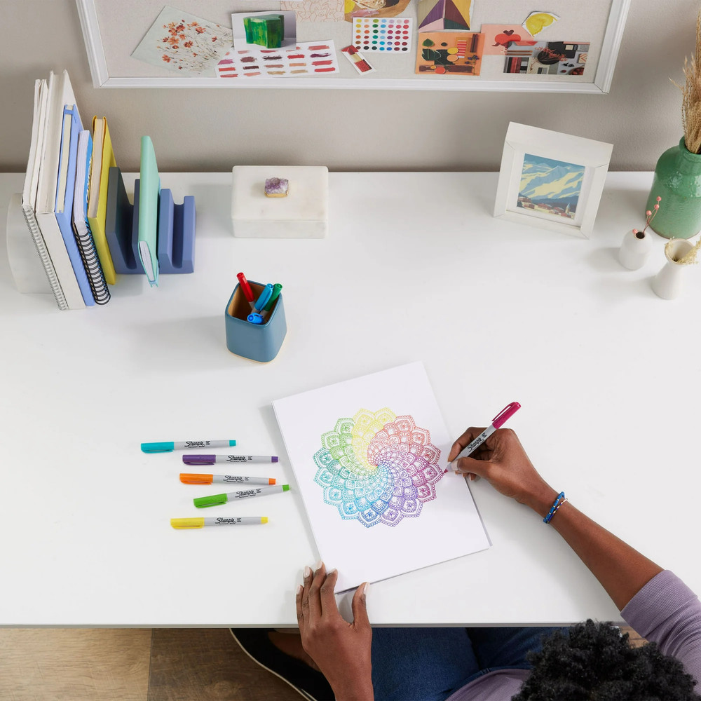 2 Pack Sharpie Permanent Markers 24 Count Ultra Fine Point Assorted