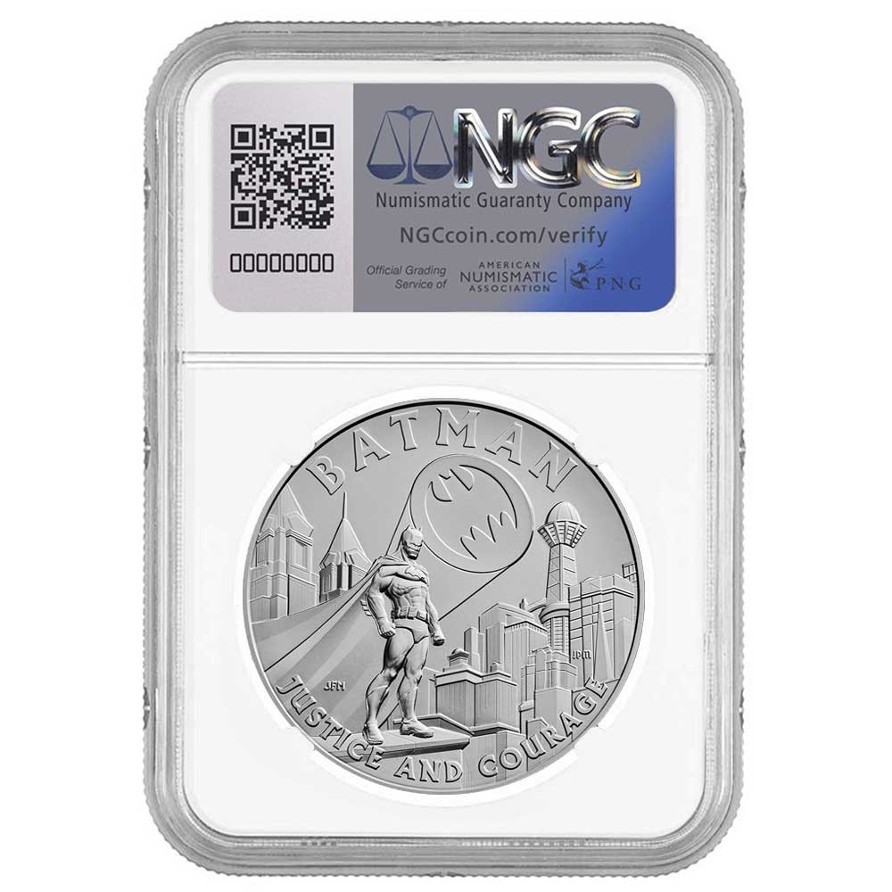2025 1-oz Batman DC Comics Silver Medal NGC MS69 Brown Label