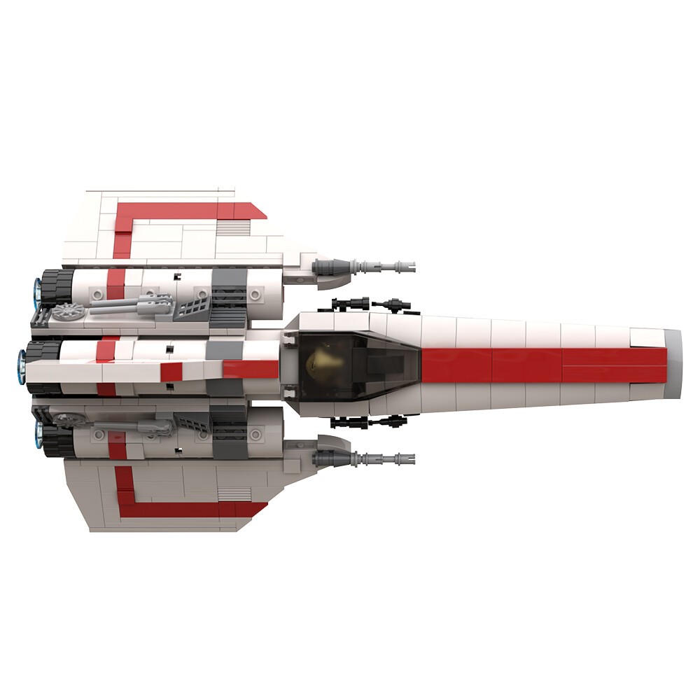 Colonial Viper MK1 MOC Model Space Fighter 609 Pcs