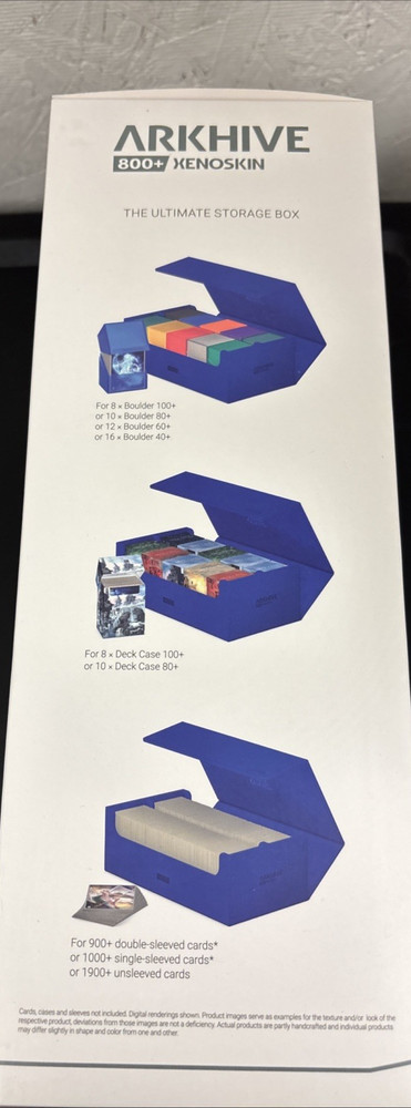 Ultimate Guard Arkhive 800+ Standard Size XenoSkin™ Blue