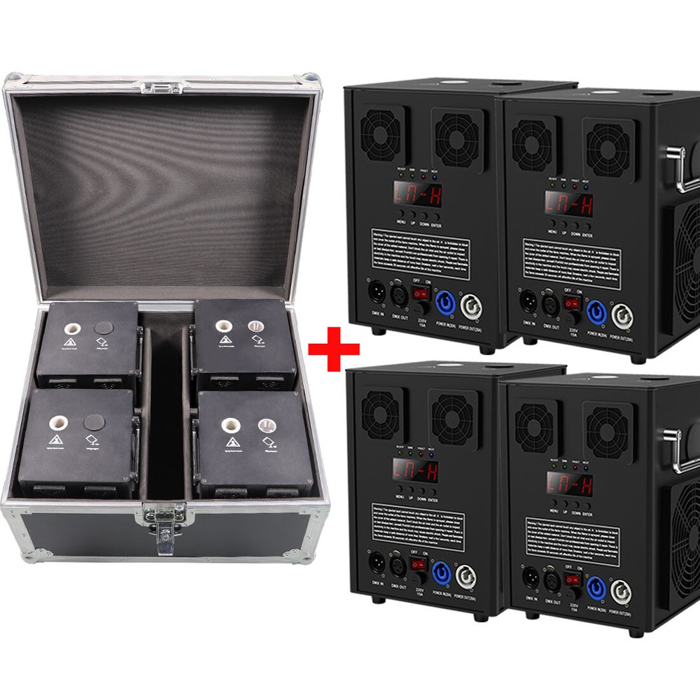 4X Cold Spark Machine 700W Stage Effect DMX Firework DJ Event Party Wedding&Case