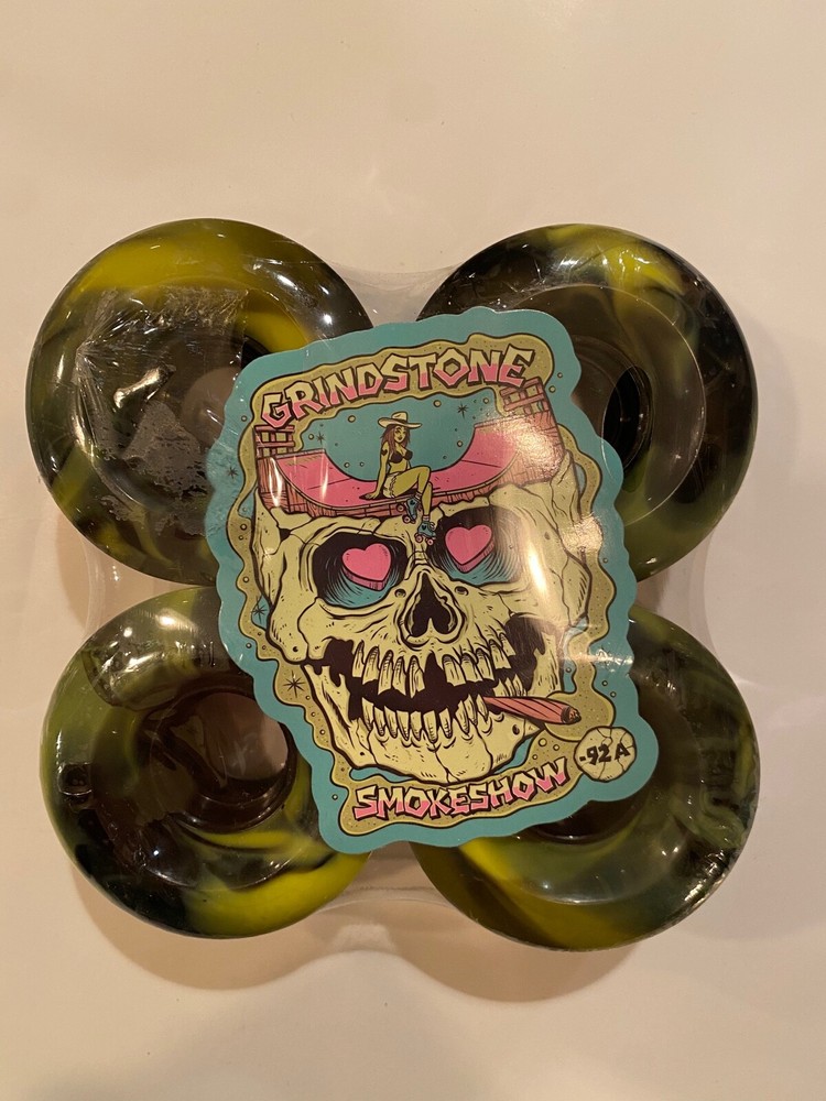 Grindstone SMOKESHOW wheels - 4 PACK Electric Lime