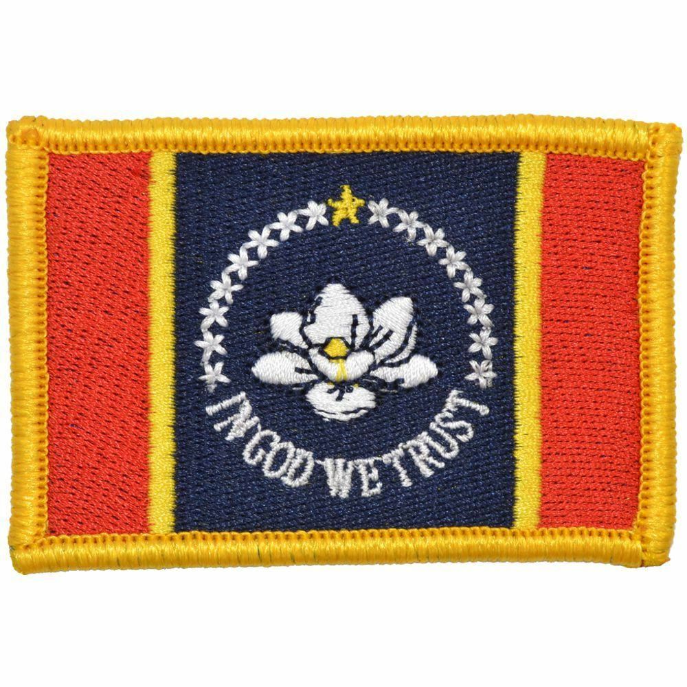 New Mississipi State Flag - 2x3 Patch