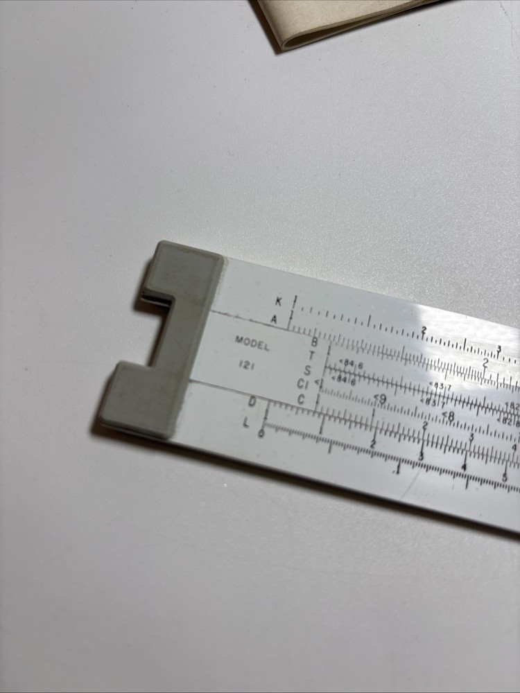 Pickett No.121 Microline Slide Rule Trainer w/Case & Box