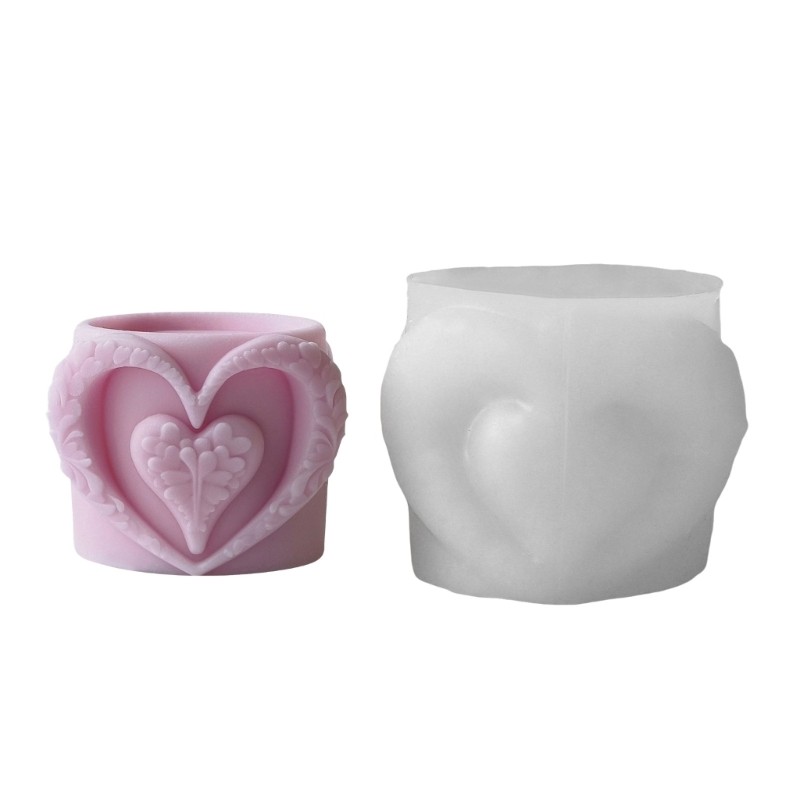 Soft Silicone Mold For Individualized Heart Cup And Decorations