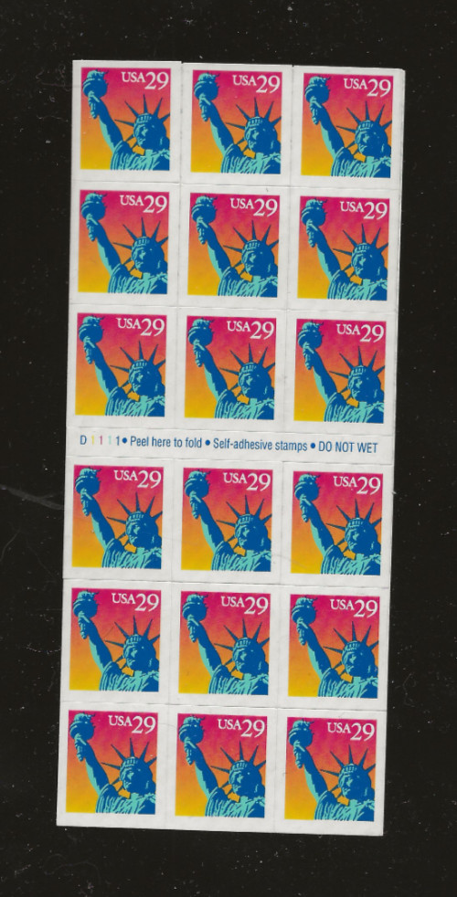 US Scott #2599a Booklet Pane Fine/Very Fine MNH Cat. Value $11.00    #793