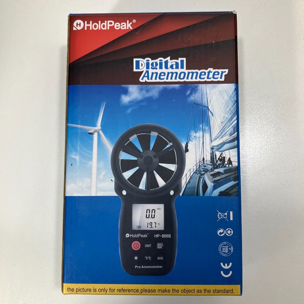 HOLDPEAK 866B Digital Anemometer Handheld Wind Speed Meter