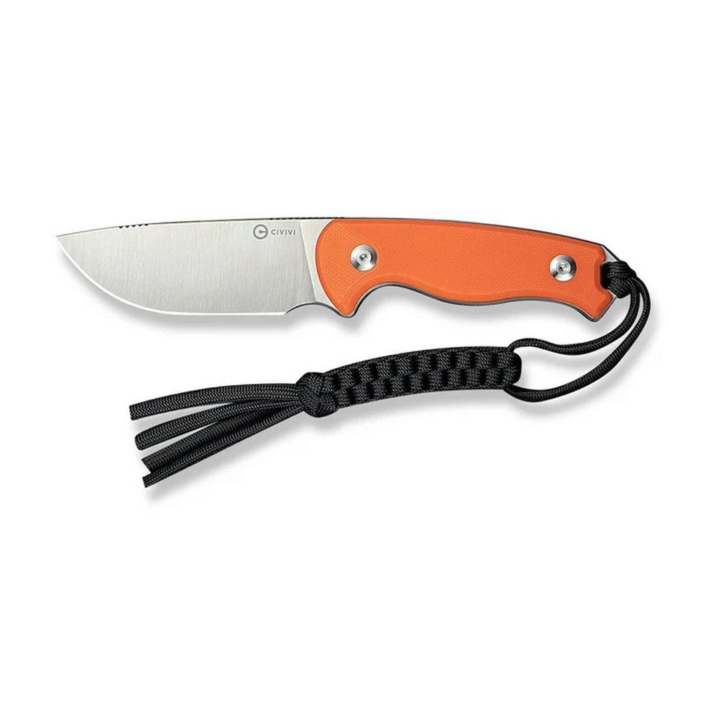 Civivi Timberbark Fixed Blade Knife Orange G10 Handle - C23094-2