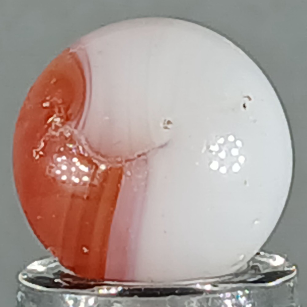 Small Akro Patch Marble "Peewee" .49 Inch Good Condition Combined Shipping