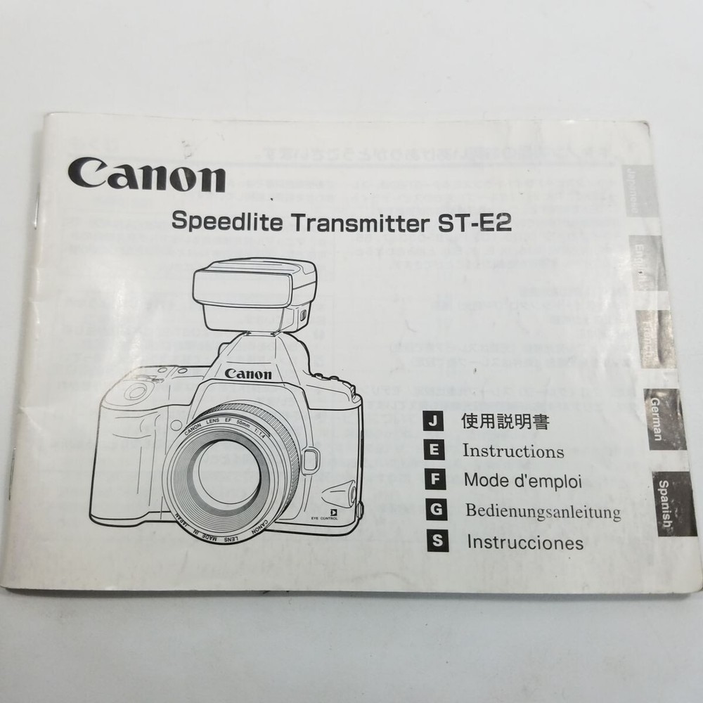 Canon Speedlite Transmitter ST-E2 with Case & Instructions Working