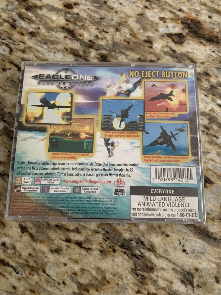 PLAYSTATION EAGLEONE HARRIER ATTACK 1999