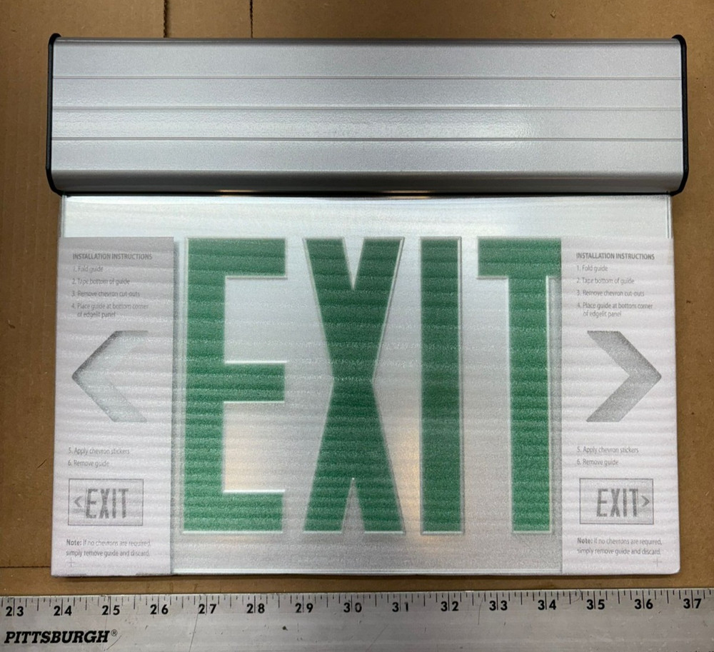 Lithonia Lighting EDG 1 R M6 Edge-lit Exit Sign
