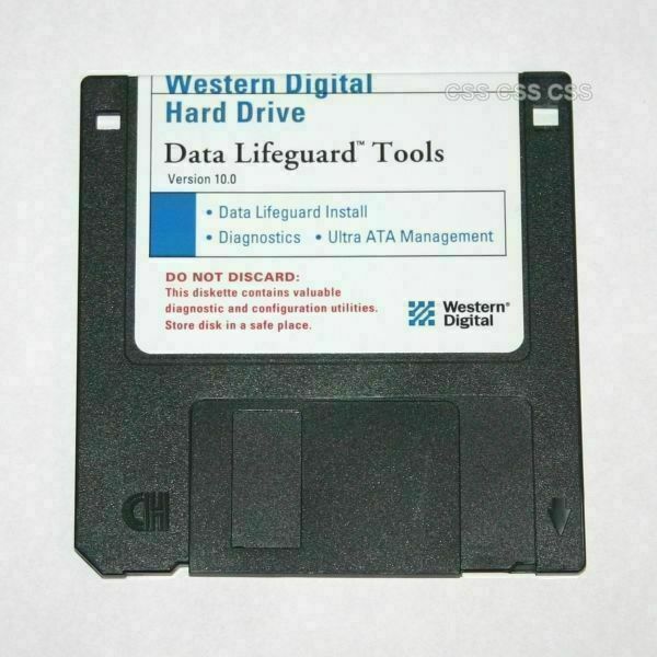 Western Digital Data Lifeguard Tools 10.0 Diagnostics 3.5" Floppy Disk Diskette