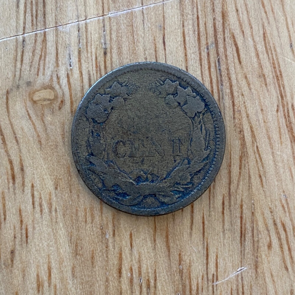 1858 Flying Eagle Penny - small letters g