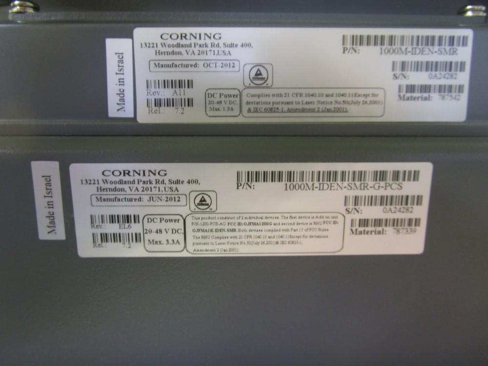 Corning MobileAccess 1000M-IDEN-SMR-G-PCS Unit - OPEN Box Missing Serial Cable