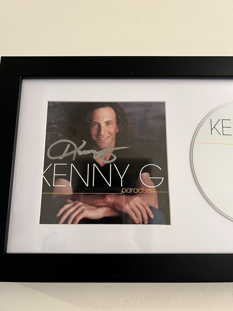 Kenny G Autographed CD Framed Saxophone Legend